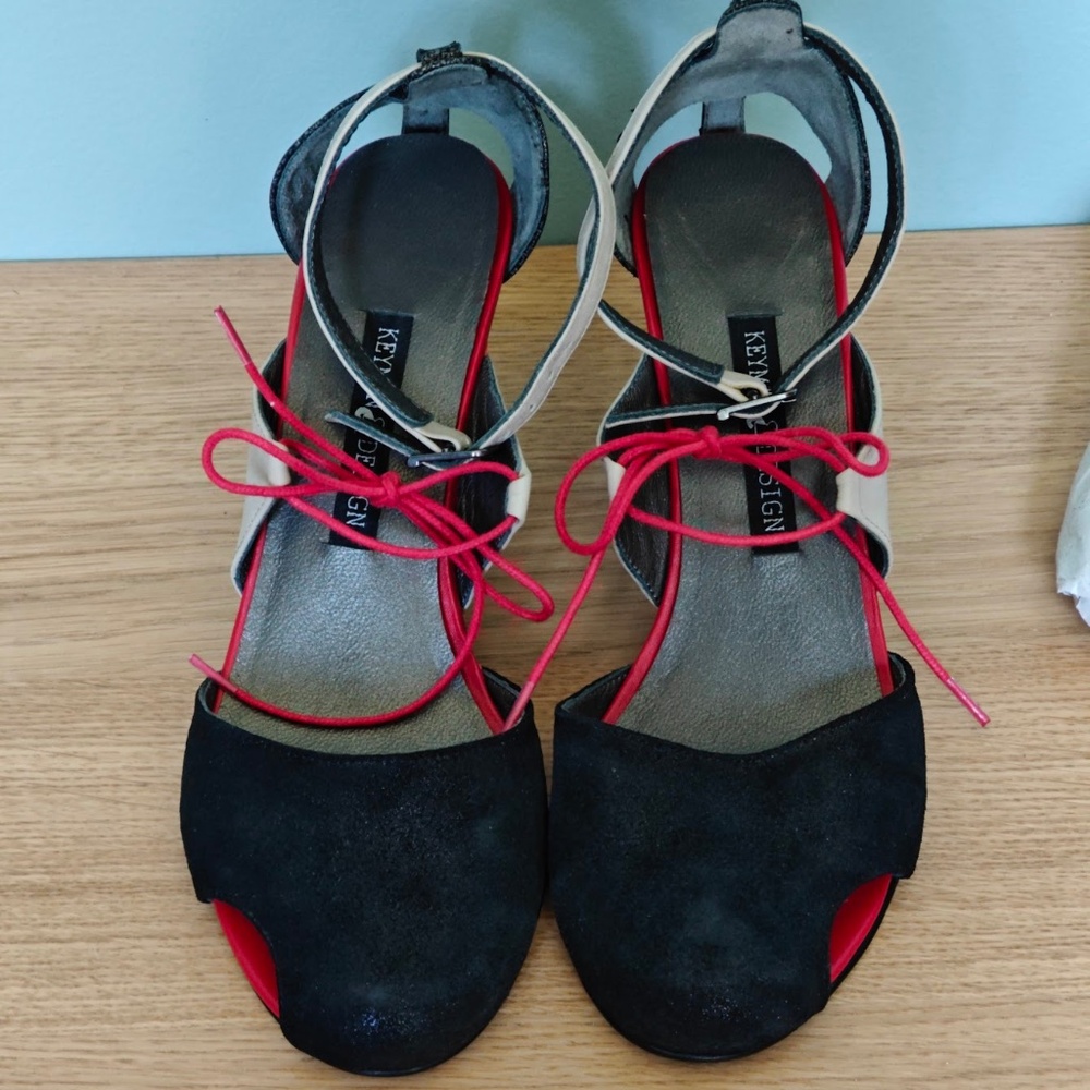 Handmade One of a Kind Leather Heel